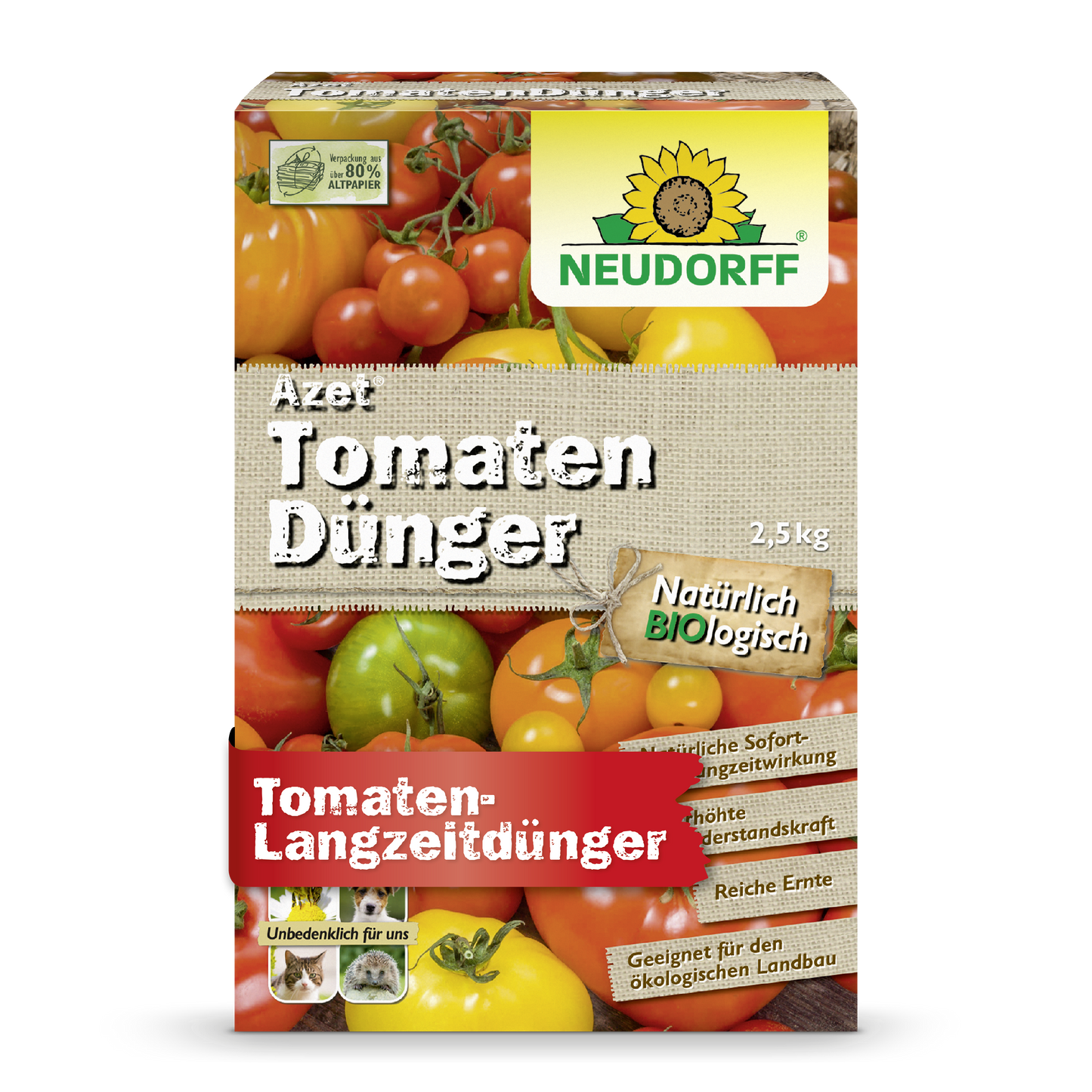 Azet Tomatendünger Organisch für reichhaltige aromatische Tomaten-Neudorff Shop