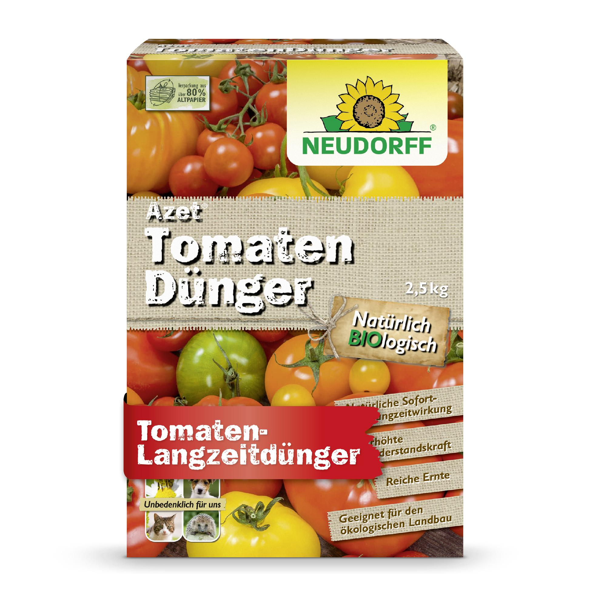 Azet Tomatendünger Organisch für reichhaltige aromatische Tomaten-Neudorff Shop