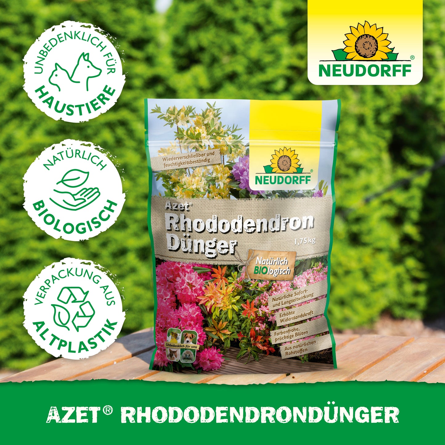 Organischer Rhododendron und Azaleen Volldünger für kräftige Blütenpracht-Neudorff Shop