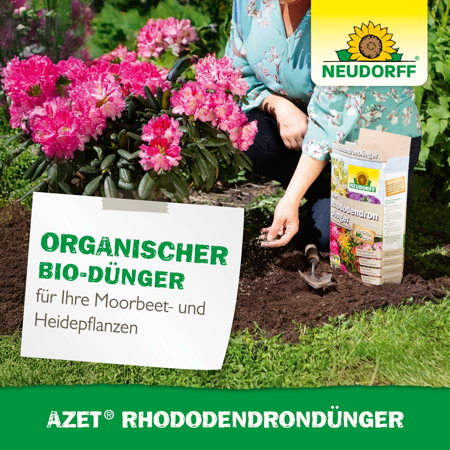 Organischer Rhododendron und Azaleen Volldünger für kräftige Blütenpracht-Neudorff Shop