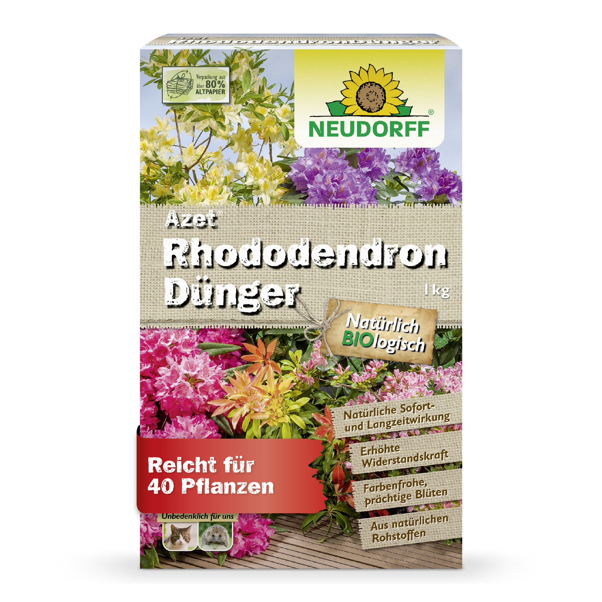 Organischer Rhododendron und Azaleen Volldünger für kräftige Blütenpracht-Neudorff Shop