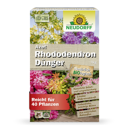 Organischer Rhododendron und Azaleen Volldünger für kräftige Blütenpracht-Neudorff Shop