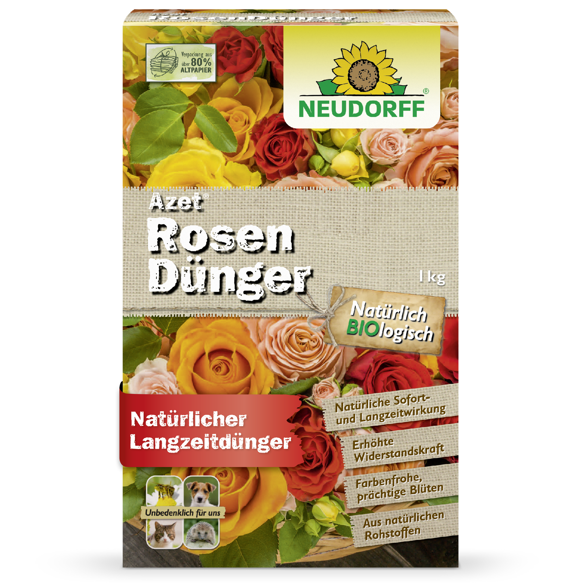 Organischer Rosendünger für üppige und kräftige Rosenblüten-Neudorff Shop
