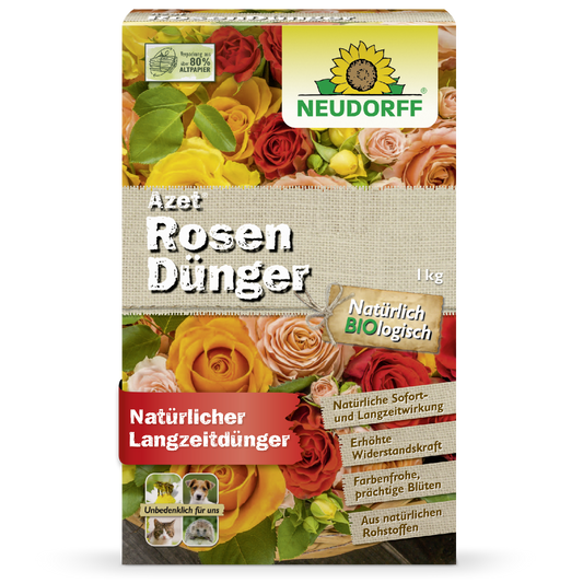 Organischer Rosendünger für üppige und kräftige Rosenblüten-Neudorff Shop
