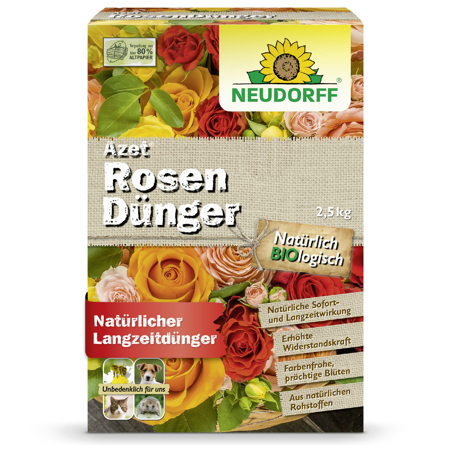 Organischer Rosendünger für üppige und kräftige Rosenblüten-Neudorff Shop