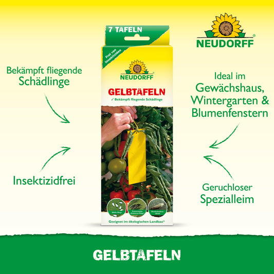Gelbtafeln kleinformatig zur wirksamen Schädlingsbekämpfung im Haus und Garten-Neudorff Shop