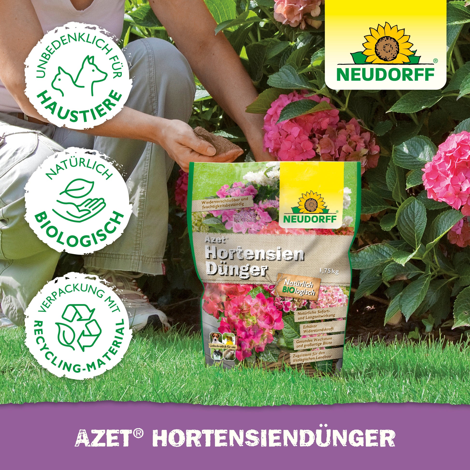 Organischer Hortensienduenger für gesunde und üppige Blueten-Neudorff Shop