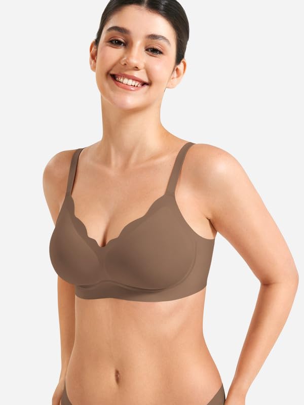 Damen Bügelloser Push-Up-BH – Nahtlos & Maximale Stütze