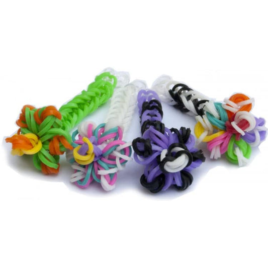 Elastiplay Silikon Bänder + 12 S-Clips für Armbänder, gelb, 312-teilig (1 Set)…