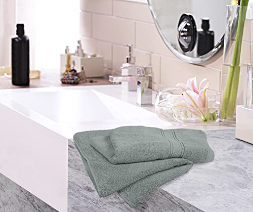 Utopia Towels - Handtücher Set aus Baumwolle - 100% Baumwolle ultraweich und sehr saugfähig, 41x71 cm - 6er Pack (Kühl Grau)
