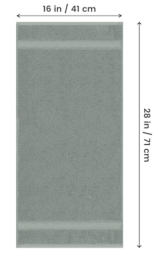 Utopia Towels - Handtücher Set aus Baumwolle - 100% Baumwolle ultraweich und sehr saugfähig, 41x71 cm - 6er Pack (Kühl Grau)