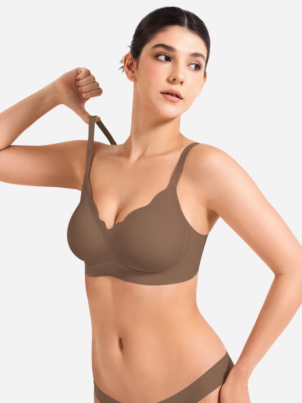Damen Bügelloser Push-Up-BH – Nahtlos & Maximale Stütze