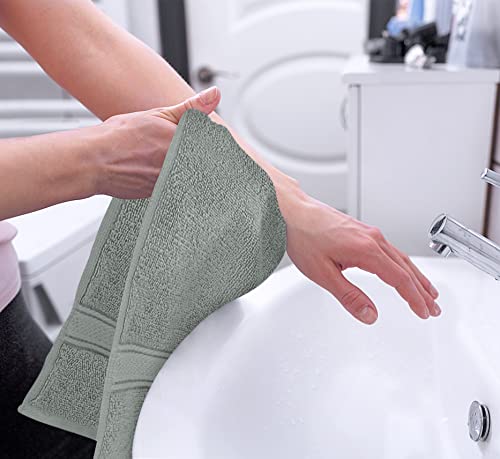 Utopia Towels - Handtücher Set aus Baumwolle - 100% Baumwolle ultraweich und sehr saugfähig, 41x71 cm - 6er Pack (Kühl Grau)