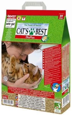 Cat’s Best Original Katzenstreu, 100% pflanzliches Katzenklumpstreu mit maximaler Saugfähigkeit – bekämpft Gerüche natürlich und aktiv, 8,6 kg/20 l (Verpackung kann variieren)