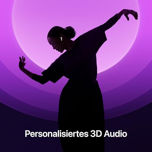 Apple AirPods 4 Kabellose Kopfhörer, Bluetooth Kopfhörer, Personalisiertes 3D Audio, Schutz vor Schweiß und Wasser, USB-C Ladecase, H2 Chip, bis zu 24 Std. Wiedergabe