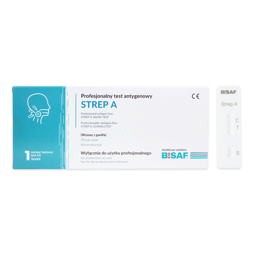 Strep A - Bisaf Professional 1 Test | Packung (1 Stück)-Altruan