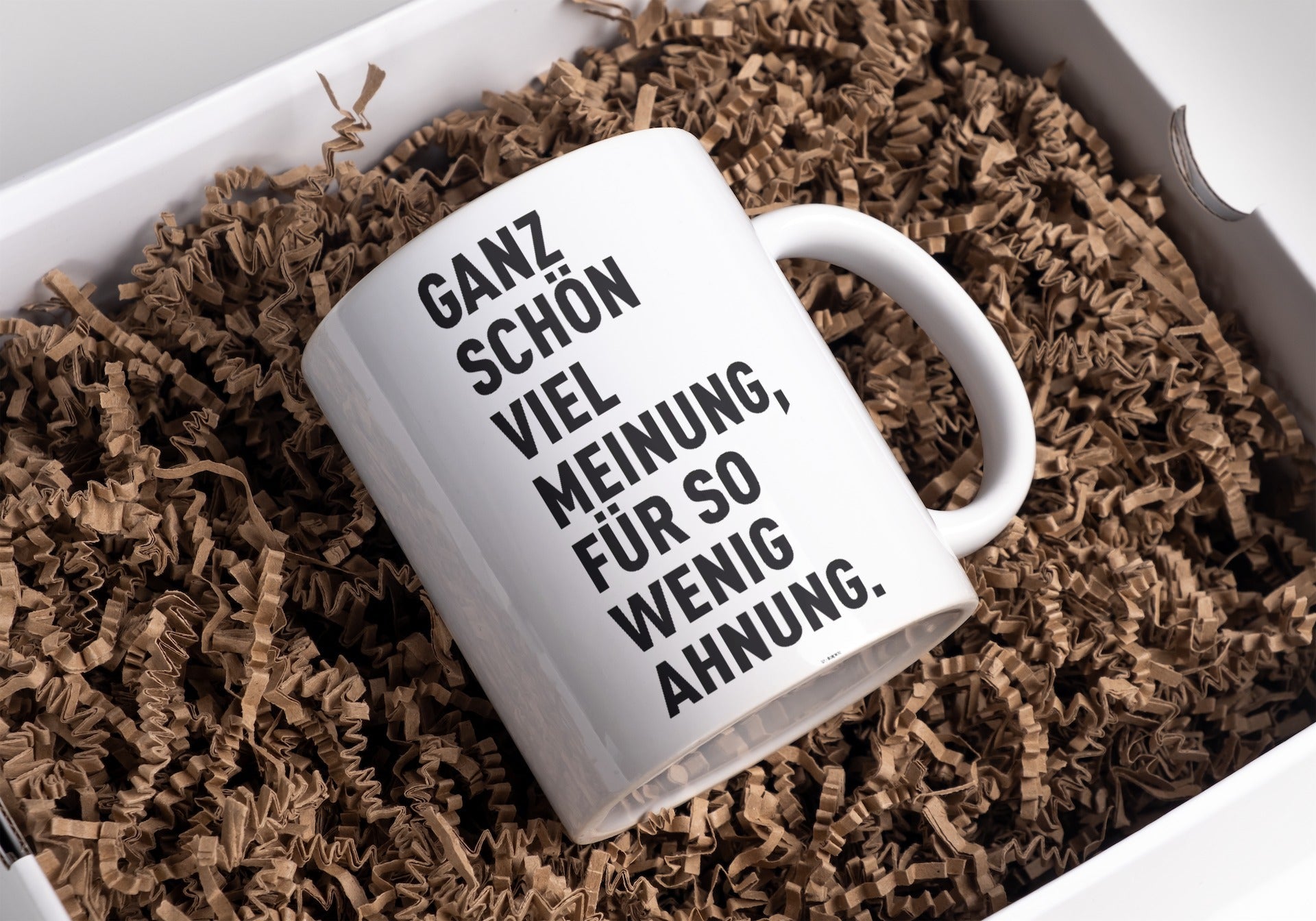 Keramik Kaffeetasse mit Spruch 325 ml spülmaschinenfest und hochwertig-Tinisu