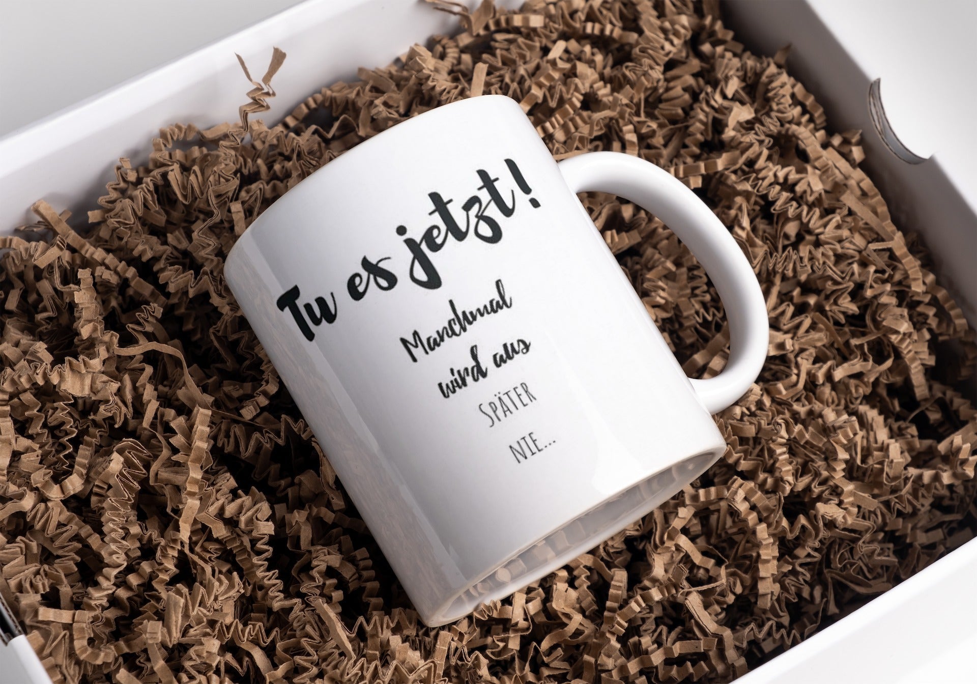 Keramik Kaffeetasse mit Spruch 325 ml spülmaschinenfest und hochwertig-Tinisu