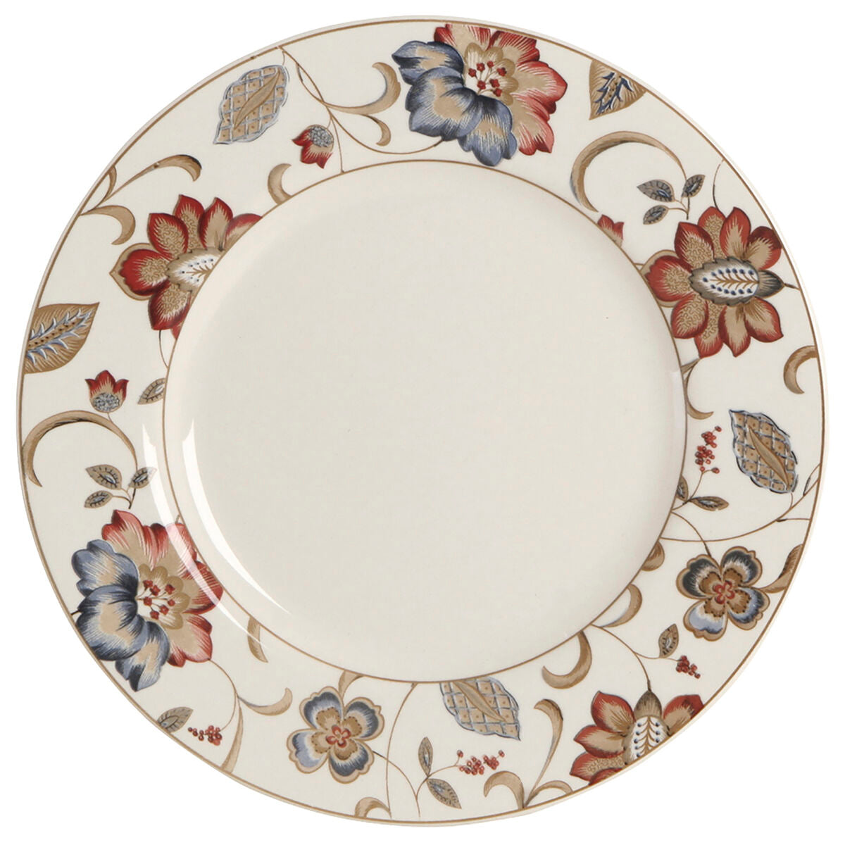 Flacher Teller Queen´s By Churchill Jacobean blumig aus Keramik Porcelæn (6 Stück)-Haus & Küche, Besteck, Geschirr und Glaswaren-Queen´s-Ciniskitchen
