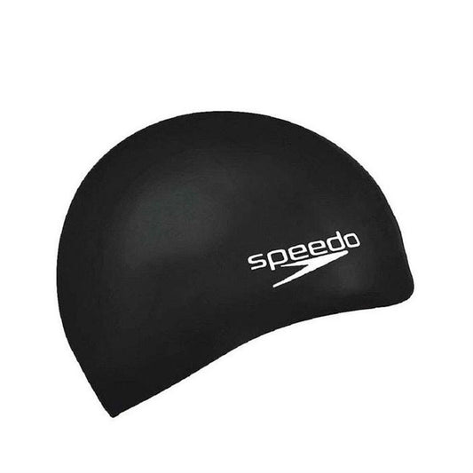 Bademütze Speedo PLAIN FLAT - Schwarz Silikon - Ultimate Komfort!-Sport und Außenbereich, Wassersport-Speedo-Ciniskitchen