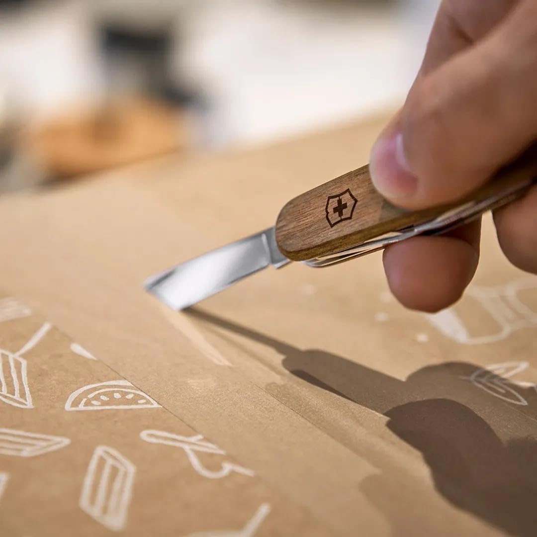 Victorinox Schweizer Taschenmesser, Spartan Wood, Multitool, Swiss Army Knife mit 10 Funktionen, Klinge, Dosenöffner