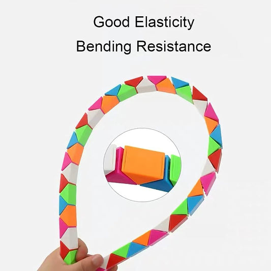 Flexibles 3D Puzzle Spielzeug Magic Snake für Kinder und Erwachsene