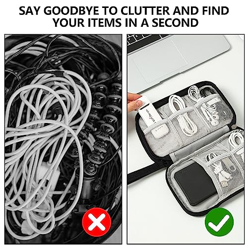 Kabeltasche Elektroniktasche Wasserdicht Doppelter Reissverschluss Organizer-OdiuK