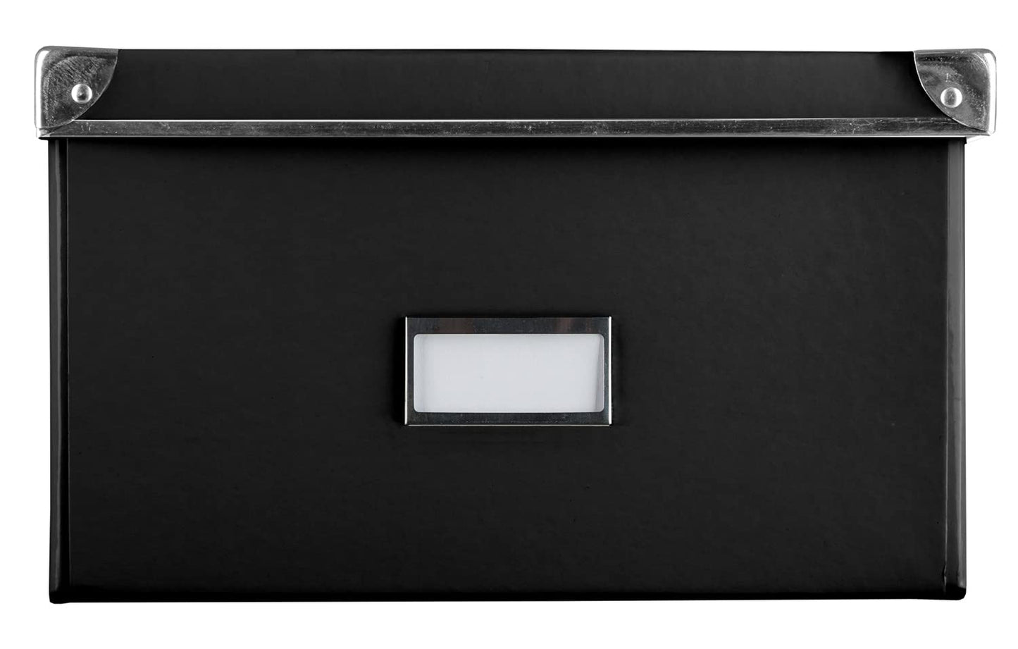 Idena Klappbare Aufbewahrungsbox Schwarz 36x28x17cm für Büro