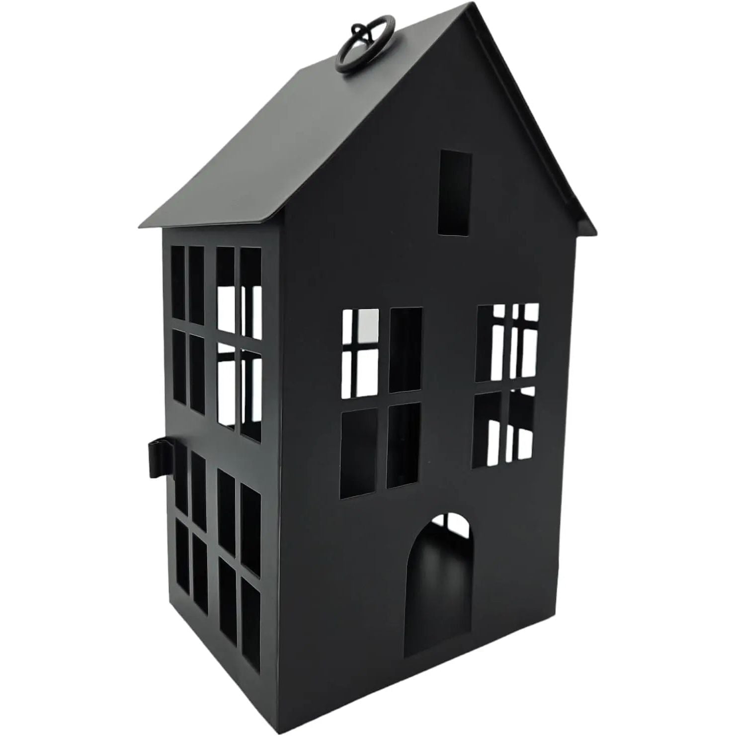 Haus Metall schwarz Dekoration meinposten 3 Set Laternen Windlicht