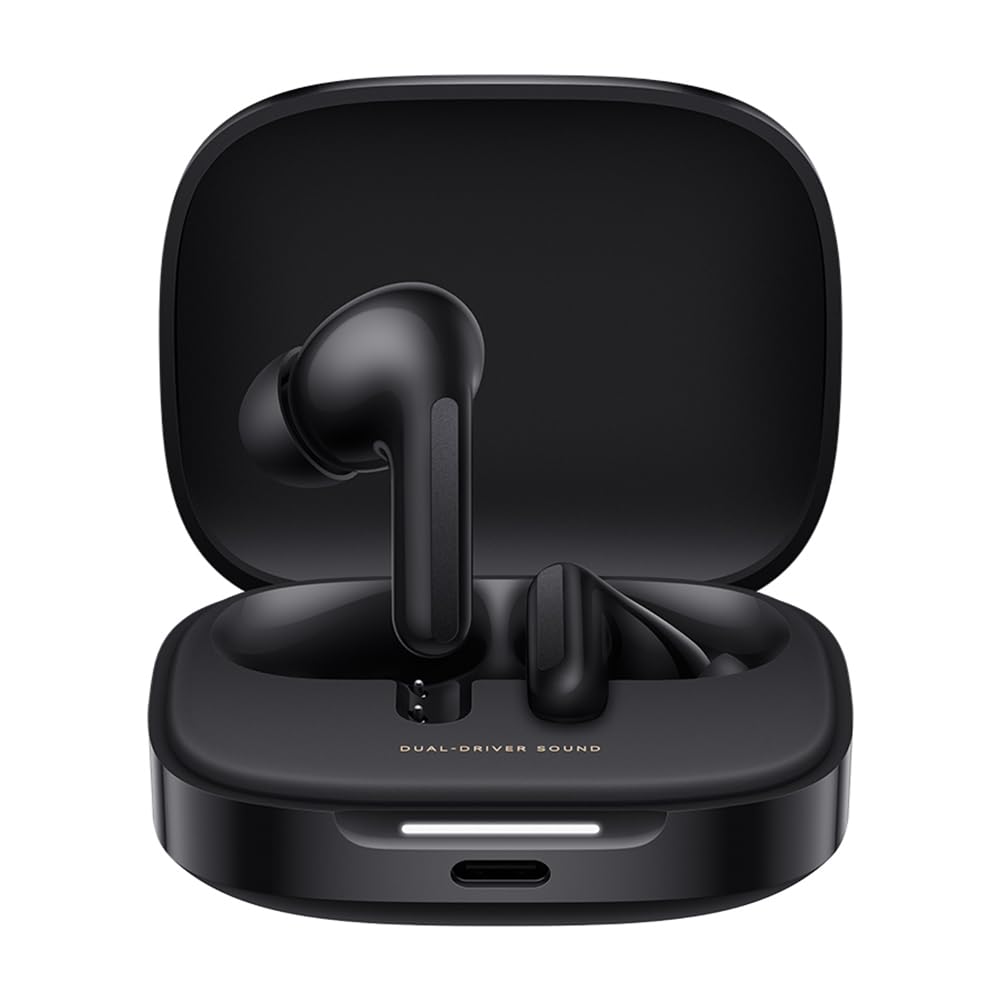 Redmi Buds 6 Play - In-Ear Kopfhörer, 36h Akkulaufzeit, 10mm Dynamik-Treiber mit 4 EQ-Einstellungen, AI-Geräuschunterdrückung für Anrufe, Bluetooth 5.4, Schnellladen für 3h Musik in 10 Minuten, Black
