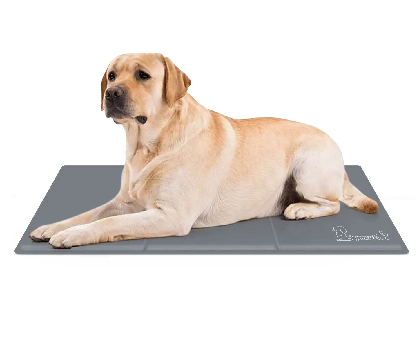 pecute Kühlmatte für Hunde L 90 x 50 cm, Kühlmatte für Hunde bleibt länger kalt, Frischematte für Hunde und Katzen langlebiger Kratzfest