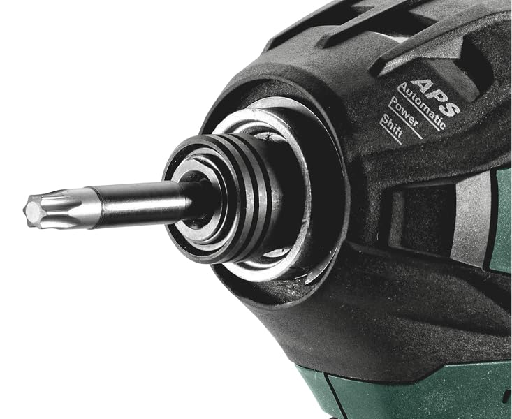 metabo Akku-Schlagschrauber SSD 18 LTX 200 BL - 18 V bürstenlos, CAS, 200 Nm Drehmoment, 1/4" Innensechskant, 2.900 /min Drehzahl, 12 Stufen - Kompakt & leistungsstark - Inkl. Gürtelhaken und metaBOX
