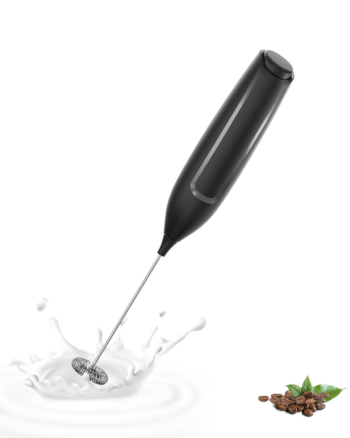 Milchaufschaeumer Stab Elektrisch Tragbar Kaffeebesen Latte Cappu