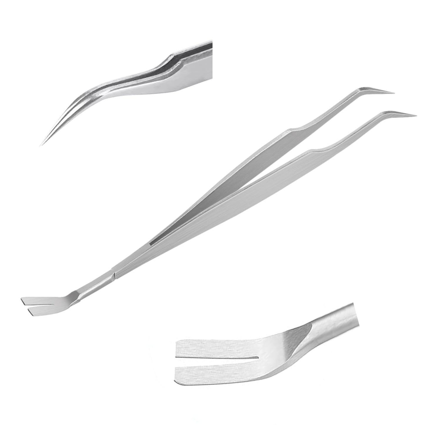 Edelstahl Zeckenzange 2 in 1 Profi Werkzeug sicher entfernen