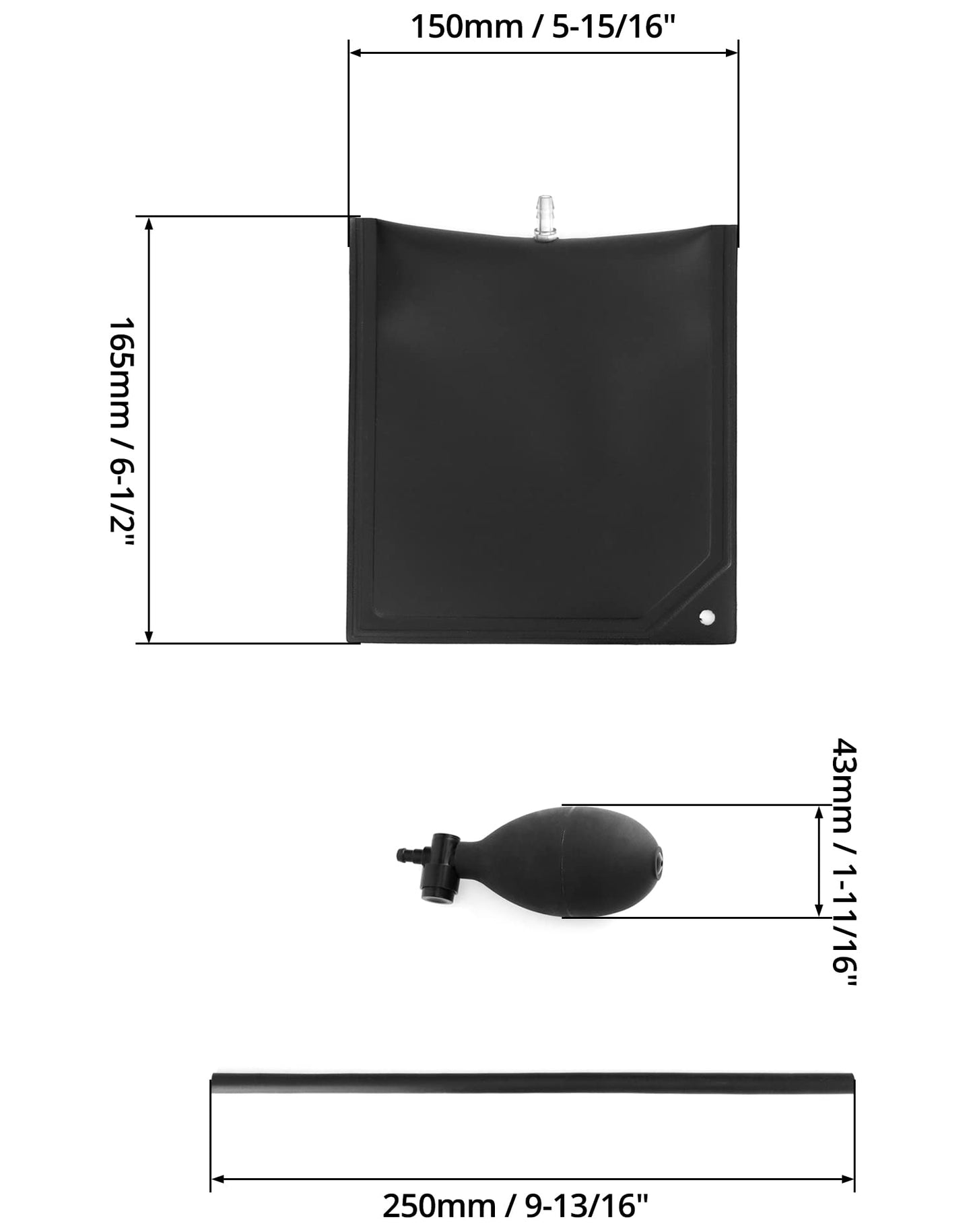 Zwei flexible Montage Luftkissen Hebekissen Belastung 200 Kilogra