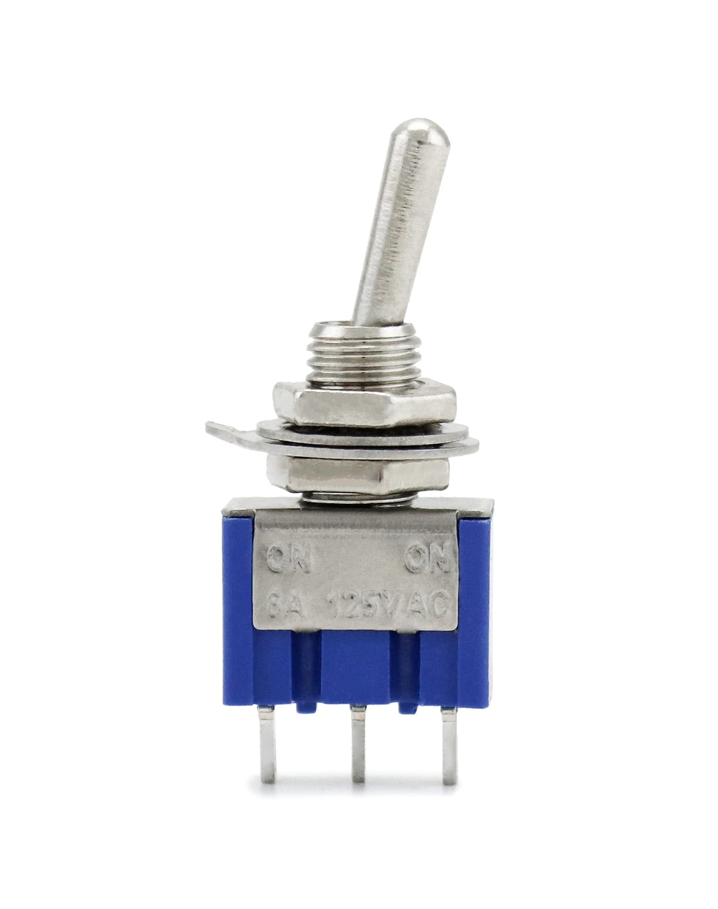 Mini Kippschalter 20 Stück SPST AC125V 6A 3 Pins 2 Positionen für Auto