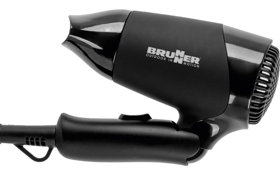 Haartrockner Monsun 12V Reise Fön mit Klappgriff und Zigarettenanzünder Stecker-Camping Pantheratec