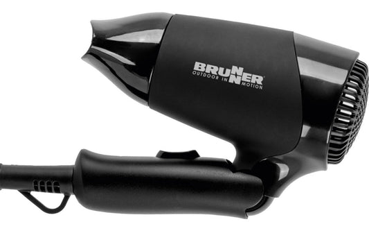 Haartrockner Monsun 12V Reise Fön mit Klappgriff und Zigarettenanzünder Stecker-Camping Pantheratec