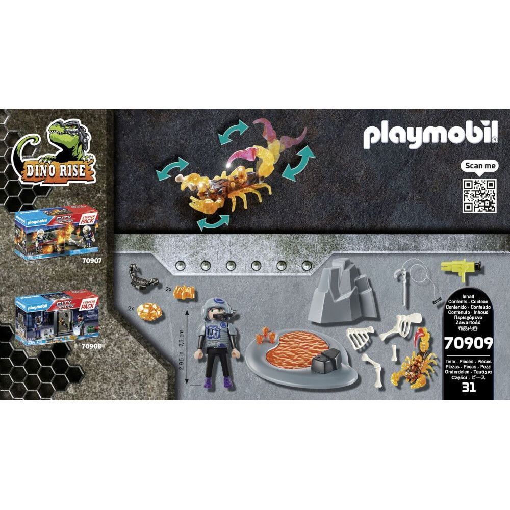 PLAYMOBIL Dino Rise: Feuerskorpion & Ian Action-Set ab 5 Jahren
