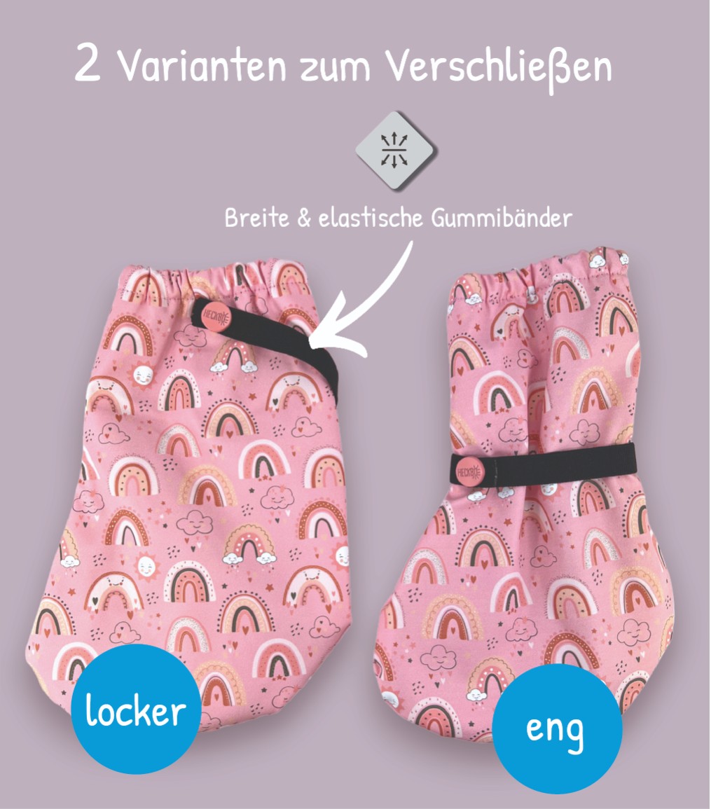 Wasserdichte Regenfüßlinge mit Fleece für warme Kinderfüße