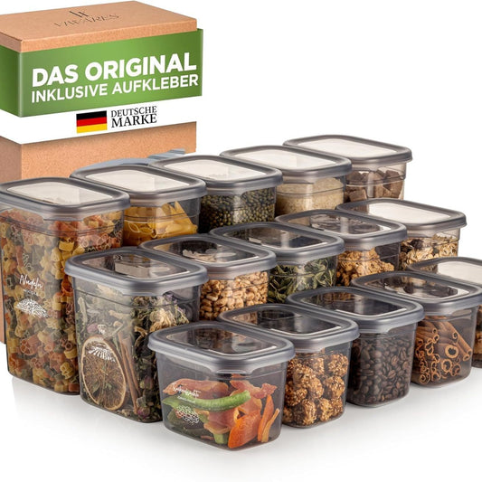 15-teiliges luftdichtes Aufbewahrungsdosen-Set mit Deckel für Küche-Yabubest - Home & More