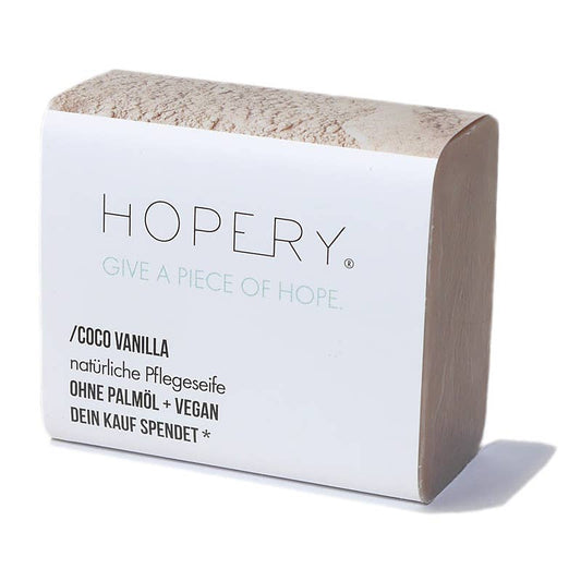 HOPERY vegane Hand und Körperseife ohne Palmöl mit BIO Arganöl 100 g-Verdancia