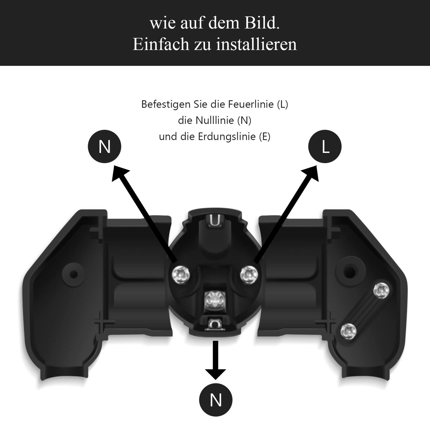 Schuko Stecker Winkelstecker Schutzkontaktstecker 2 Stück Schwarz 250V 16A-PABANCE