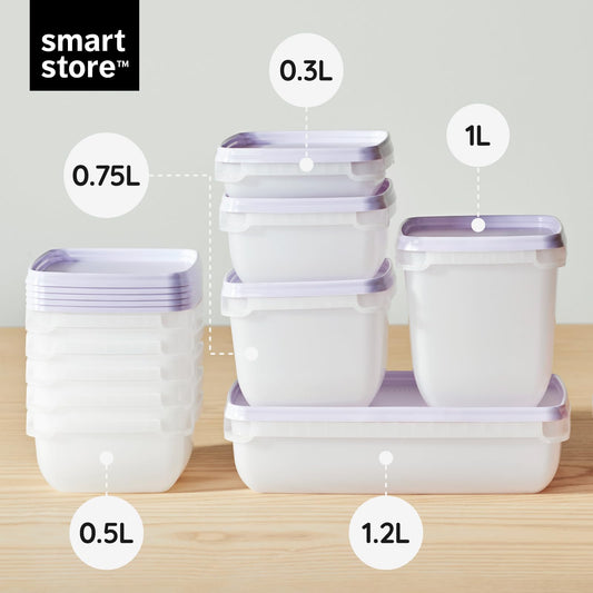 SmartStore Frischhaltedosen 0 3L 6er Set geeignet für Kühlschrank