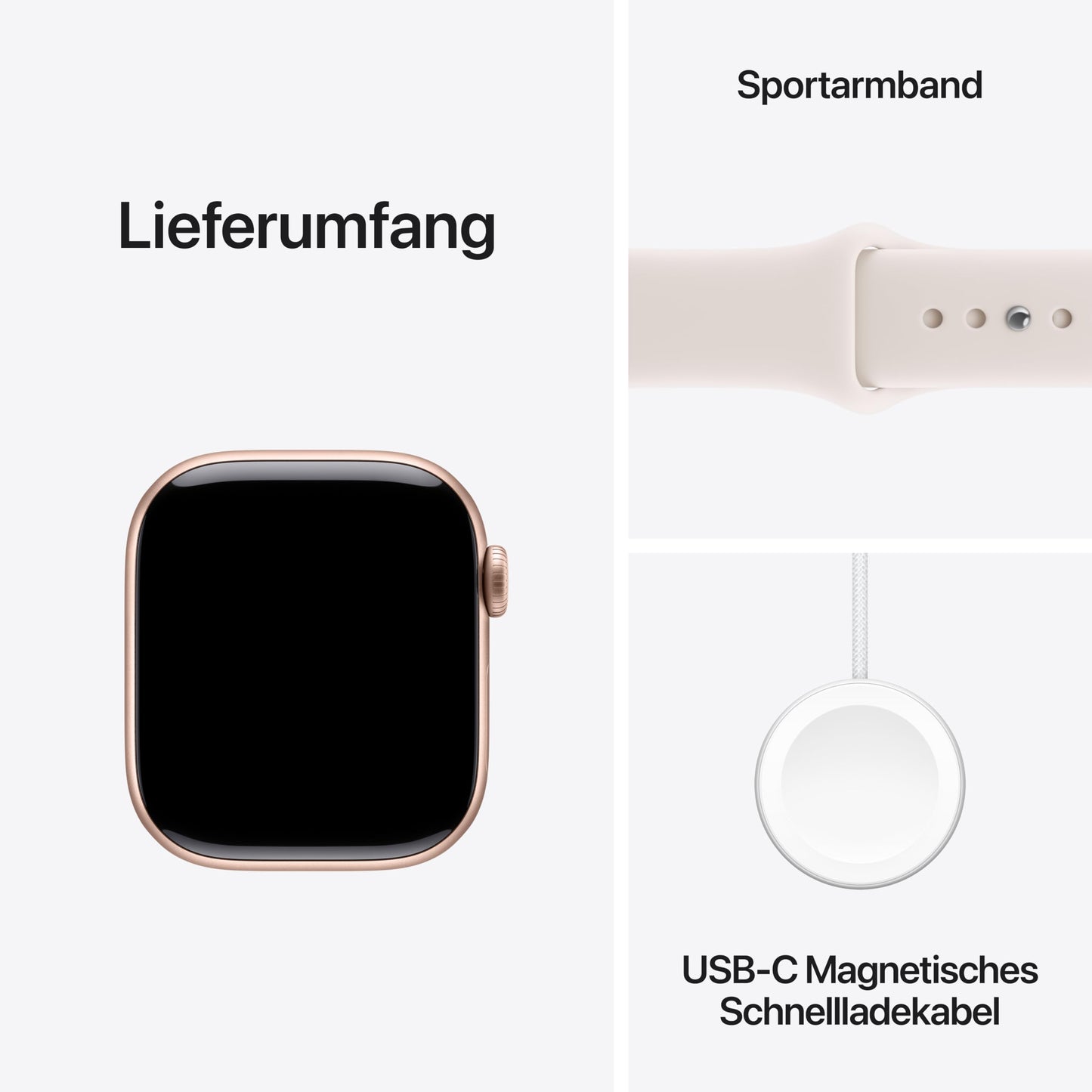Apple Watch Series 11 GPS + Cellular 42 mm Smartwatch mit Aluminiumgehäuse in Roségold und Sportarmband in Blassrosa (S/M), Schlafindex, Fitnesstracker, Gesundheitsüberwachung, Always-On Display