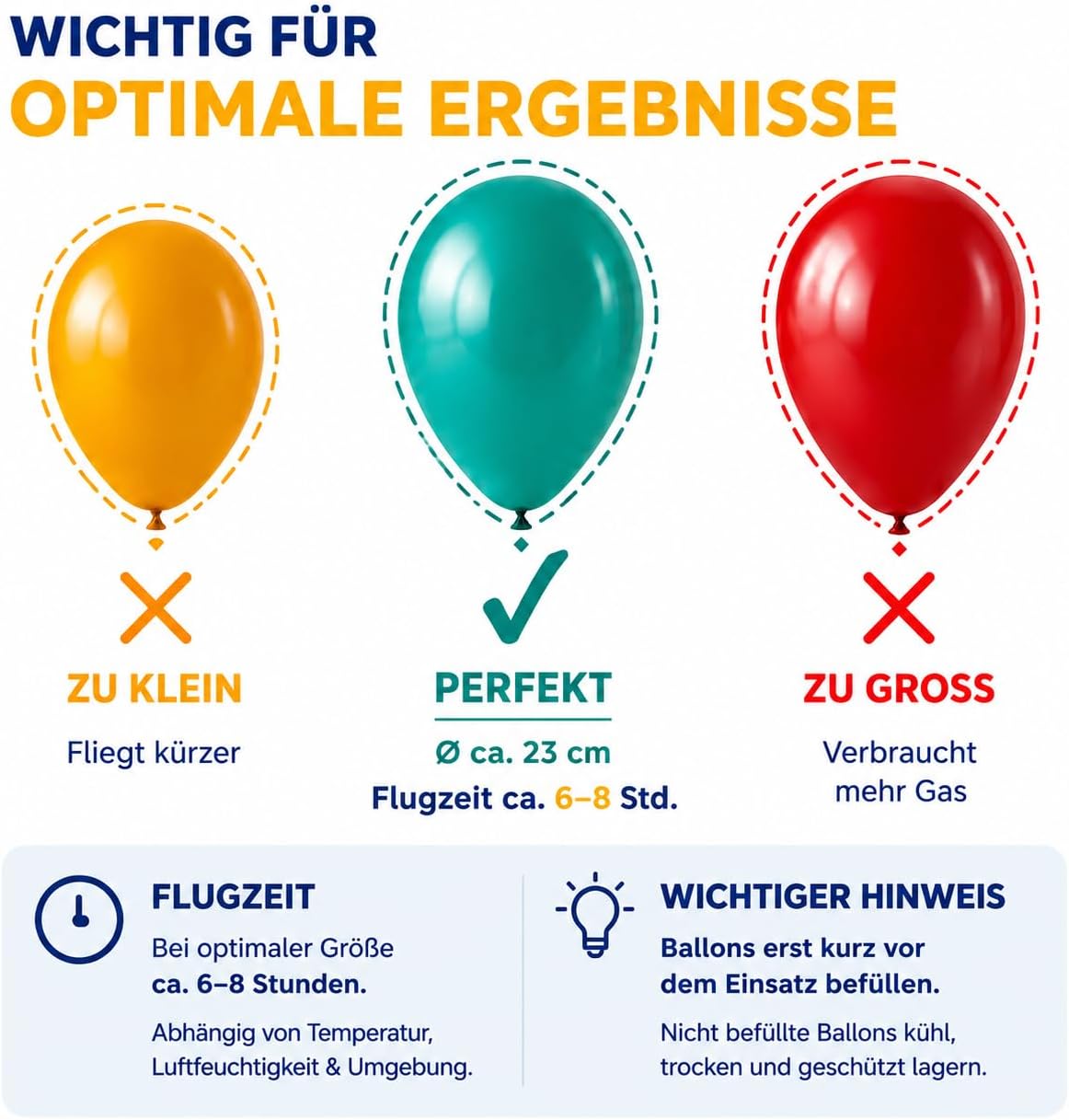 Ballongas [für 20 Luftballons]– Helium Balloon Gas für bis zu [20 Luftballons] – Ballongas - Helium Gasflasche klein inkl. STAHLMANN ® Informationsblatt
