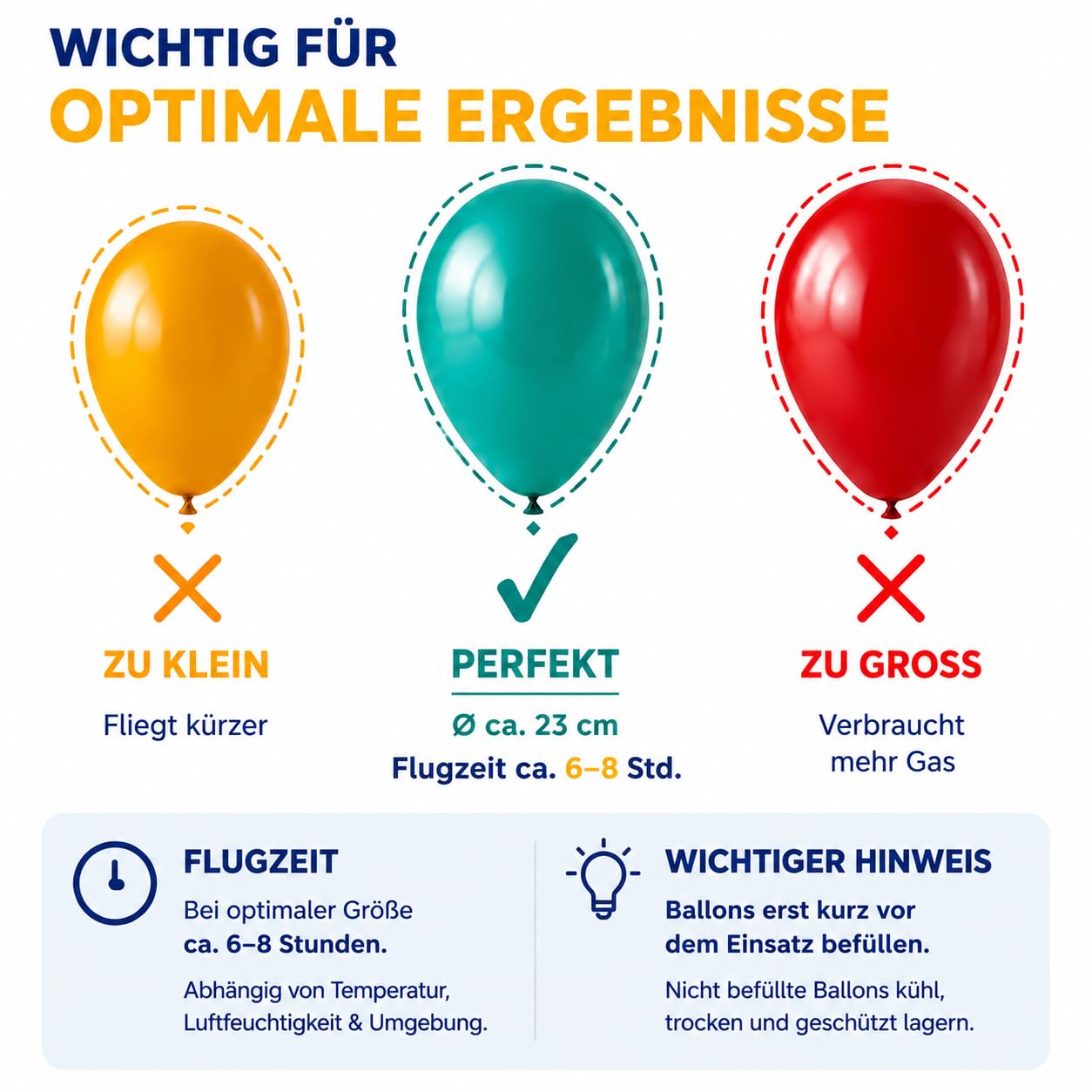 Ballongas [für 20 Luftballons]– Helium Balloon Gas für bis zu [20 Luftballons] – Ballongas - Helium Gasflasche klein inkl. STAHLMANN ® Informationsblatt