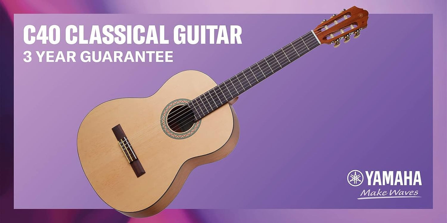 Yamaha C40 Konzertgitarre 4/4 – Premium-Klang für Anfänger