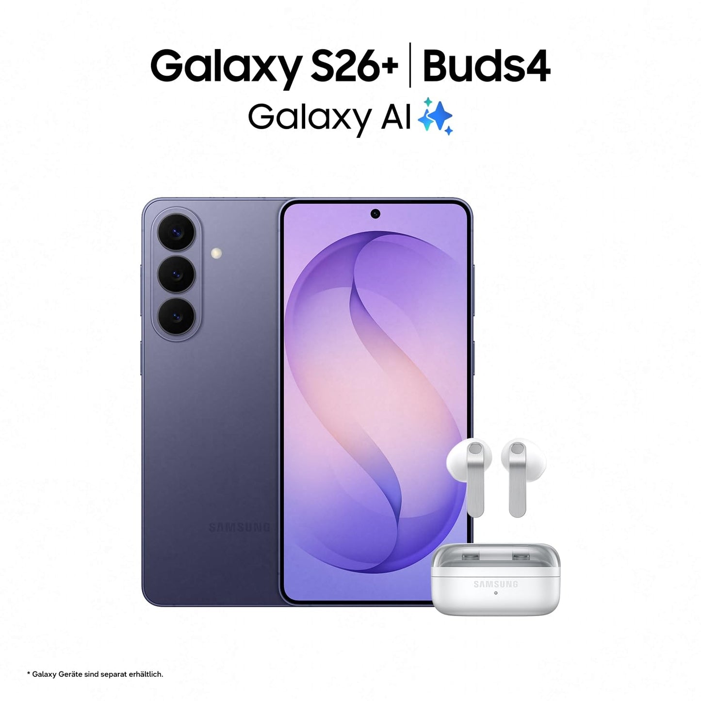 Samsung Galaxy S26+ AI Smartphone mit Galaxy AI, Ohne Vertrag, Handy mit Android, 12 GB RAM, 512 GB Speicher, AP Prozessor, 50 MP, Black, 3 Jahre Herstellergarantie [Exklusiv auf Amazon]