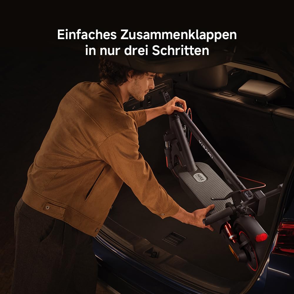 Xiaomi 5 Max E-Scooter mit Straßenzulassung (max. 20km/h, bis zu 60km Reichweite & 22% Steigung, Federung vorne & hinten, 10" Luftreifen, Blinker, Dual-Bremssystem, Traktionskontroll-System, App)
